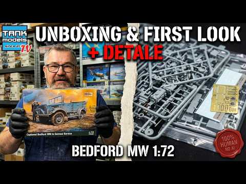 Video: IBG Models 72165 Bedford MW v německé službě, kořistní vůz (1/72)