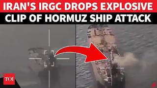 On Cam: Iranian Drone Bombards UAE-Linked Ship In Hormuz; Video Captures Moment Of IRGC Attack