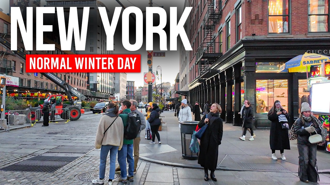 НЬЮ-ЙОРК, США 🇺🇸 Где Нью-Йорк замедляется | Пеший тур 4K