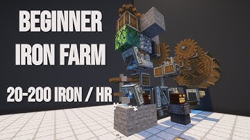 Beginner Iron Farm Tutorial For Create 6.0 - No Brass