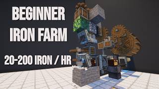 Beginner Iron Farm Tutorial For Create 6.0 - No Brass