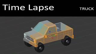 Model a Low-Poly Truck in Blender | Time Lapse