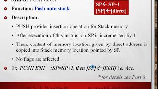 8051 Microcontroller in Marathi: Part 9 - Instruction Set-1 Data transfer Instruction Set