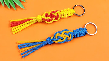Super Easy Paracord Lanyard Keychain | How to make a Paracord Key Chain Handmade DIY Tutorial #39