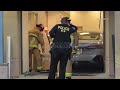 BMW Crashes Through Riverside Bank Wall