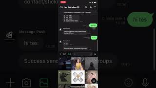 BOT LINE push message group / send group broadcast message