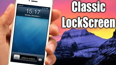 ClassicLockScreen - iOS 8 Jailbreak Cydia Tweak