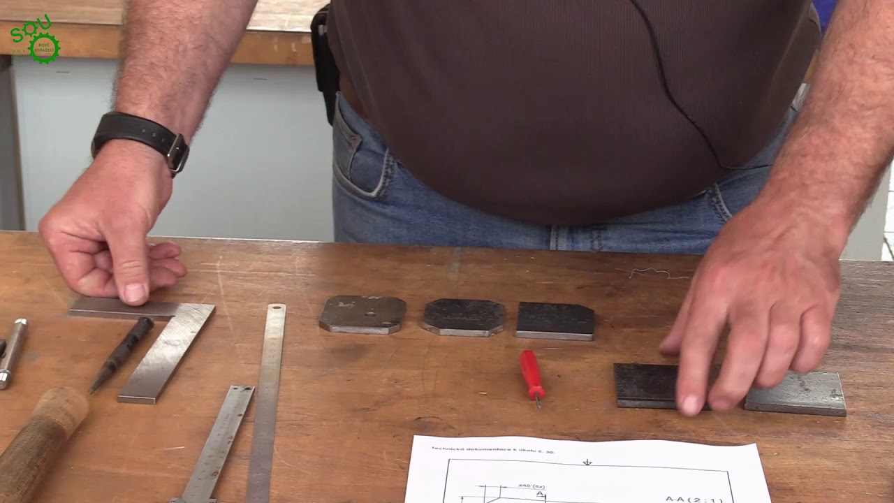 Opracování obrobku podle výkresu