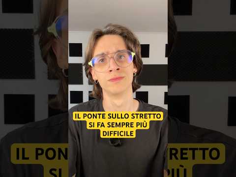 Video Il Ponte sullo Stretto si fa sempre più difficile.