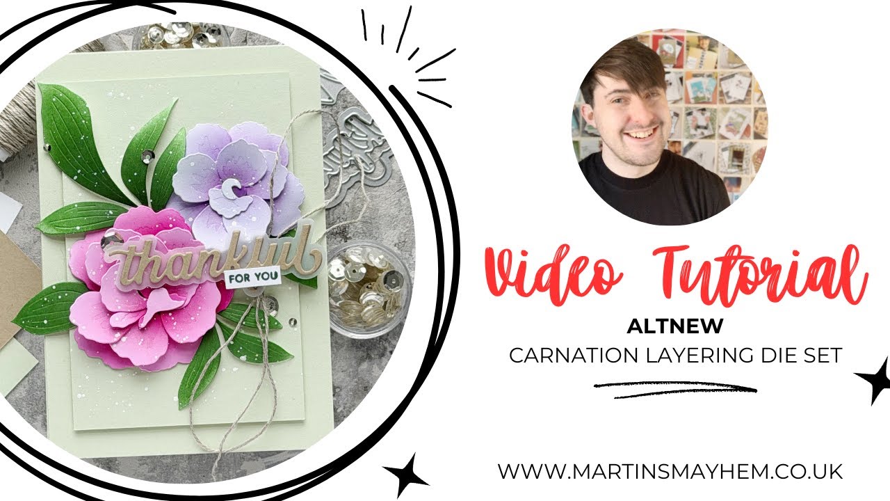 Elegant Layered Floral Thank You Card | Altenew Cardmaking Tutorial ...