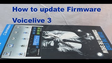 How to update firmware for TC Helicon VoiceLive 3 Guitar Vocal Effects pedal
