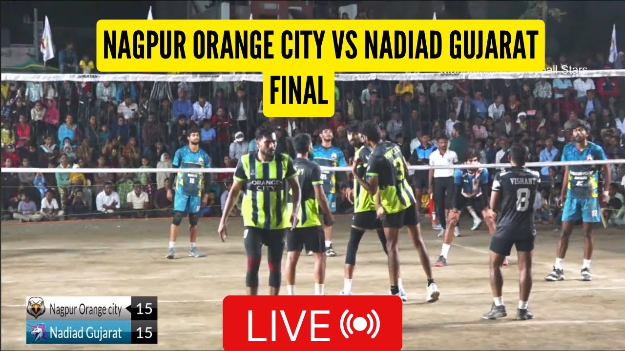 Final|Nagpur vs Nadiad Gujarat volleyball match live| |All india volleyball tournament benoda MAH
