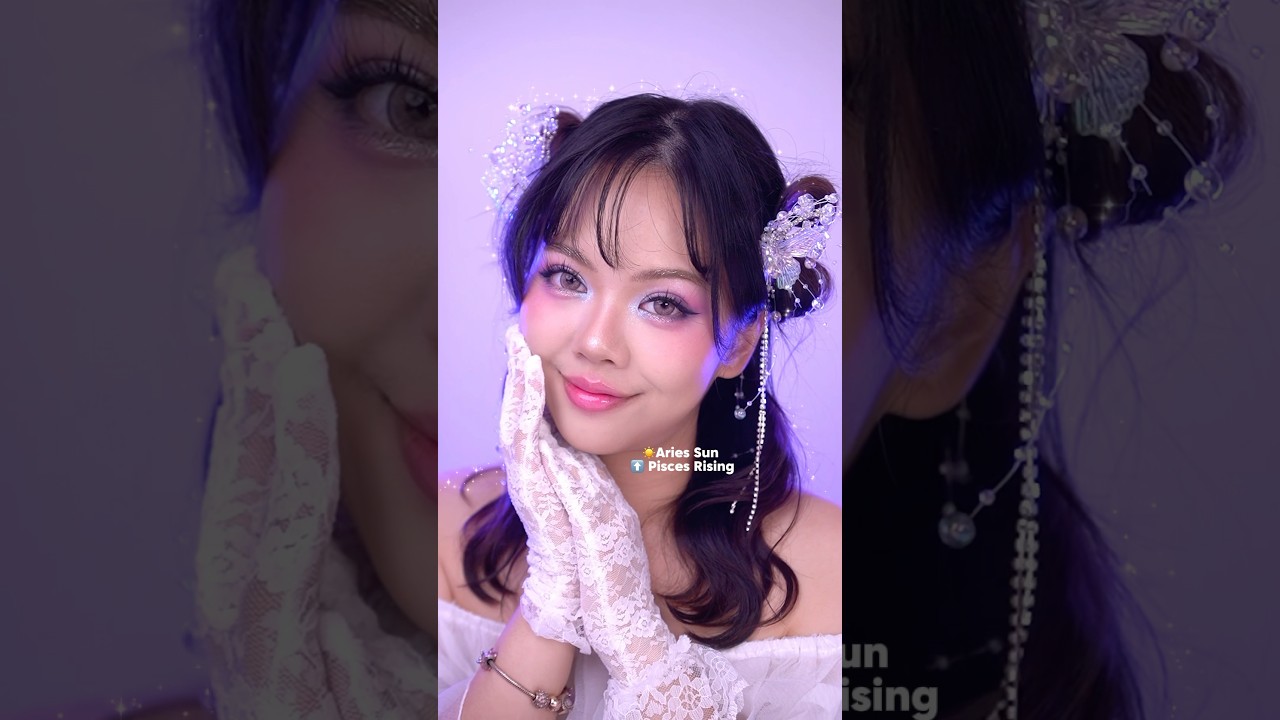 I&rsquo;m an Aries, but I look like Pisces a lot more 🌝✨ #aries #pisces #zodiacmakeup