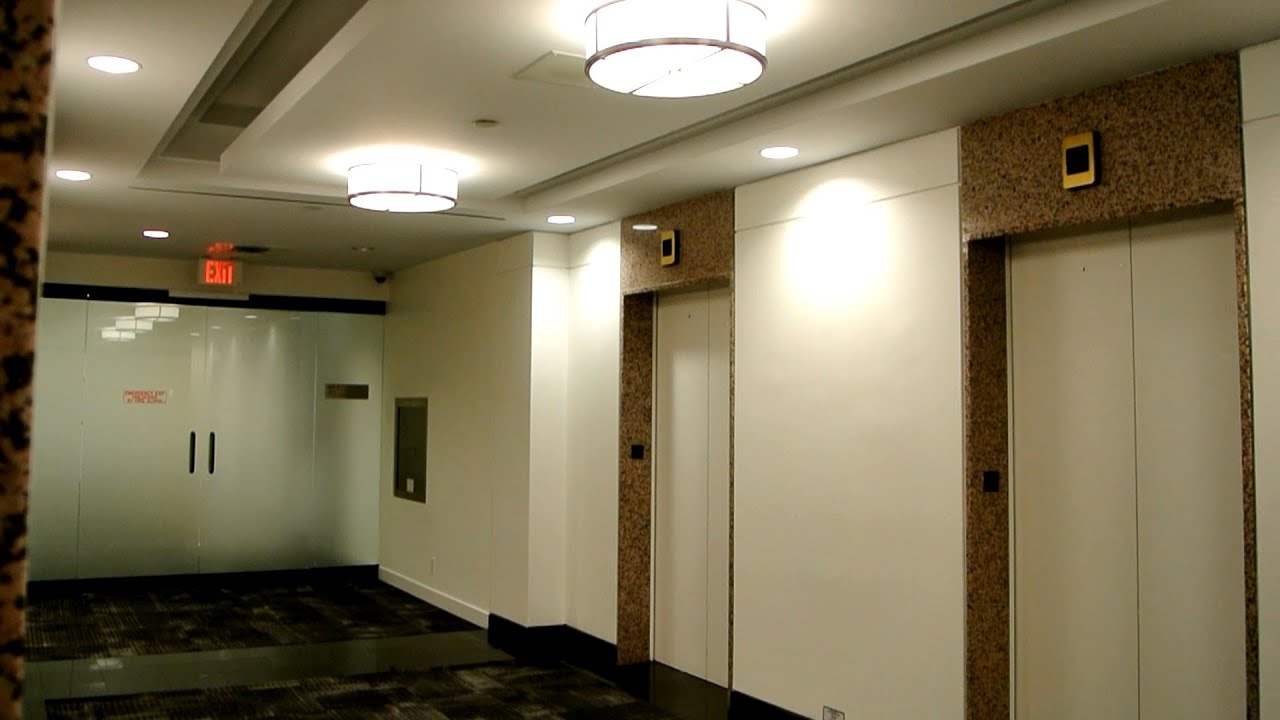 1984 Otis Elevonic 401 highrise elevators Standard Life Centre