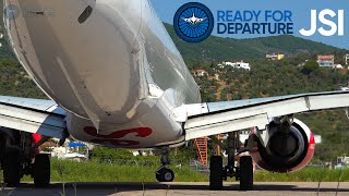 SKIATHOS Airport Jetblasts and Departures | Plane Spotting July 2023