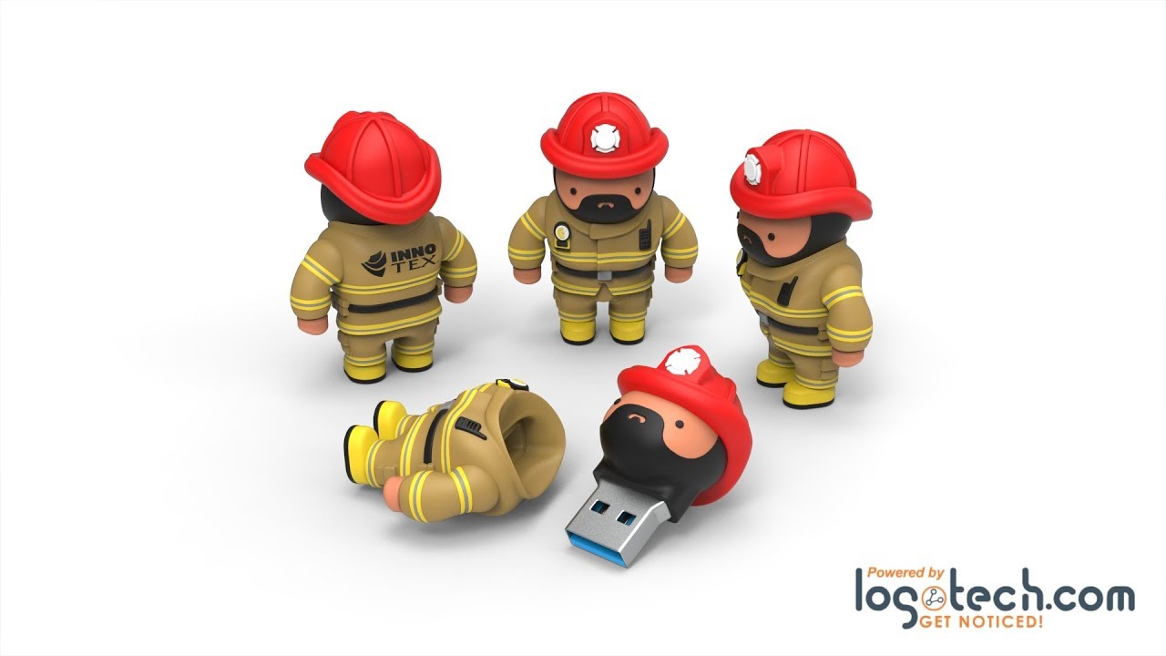 Firefighter USB Flash Drive - YouTube