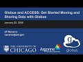 Getting Started Moving and Sharing Data with Globus and ACCESS