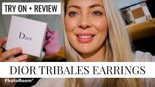 DIOR TRIBALES & LOUIS VUITTON LOUISETTE EARRINGS UNBOXINGS! Try on, review,  first impressions. 