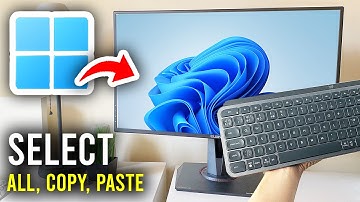 How To Select All, Copy, Paste With Keyboard Shortcuts On Windows Computer - Step By Step