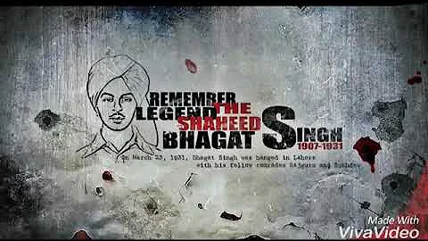 Bhagat Singh status hik vich jor g deep...