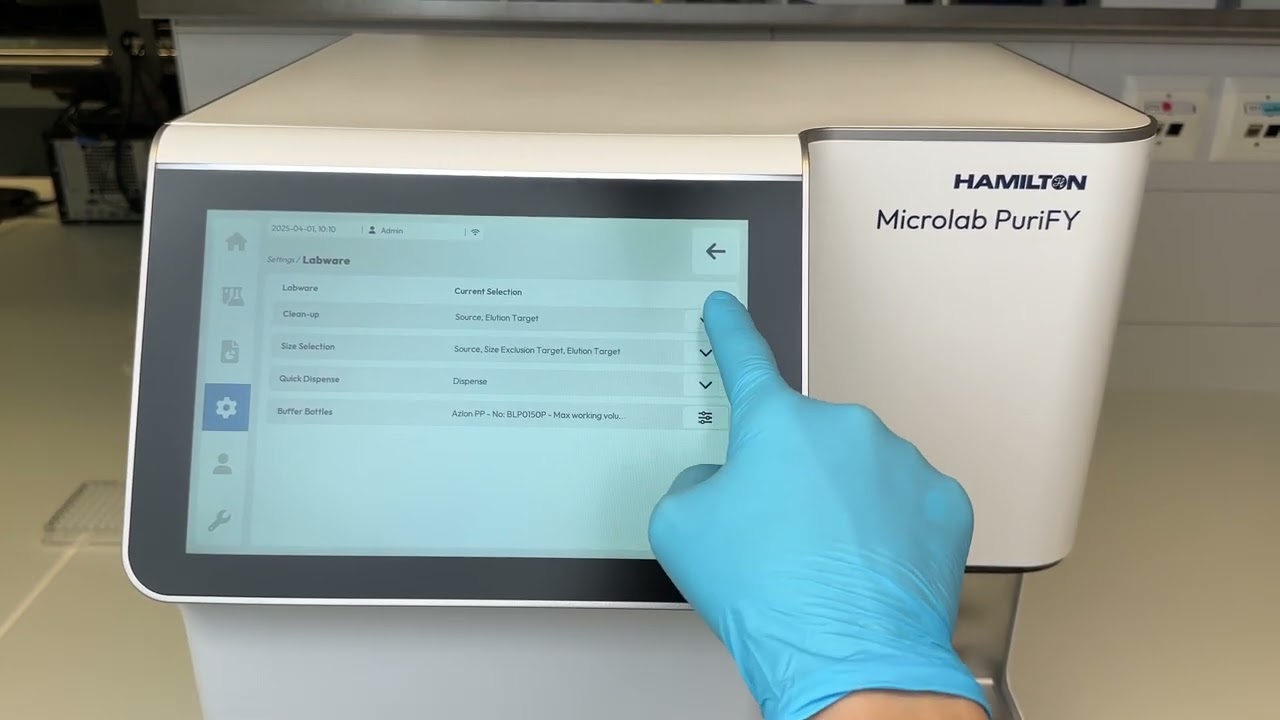 How to Select Labware on the Microlab PuriFY