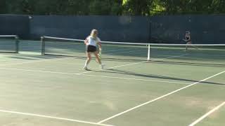 Kendra Maples at Quincy city tennis tournament