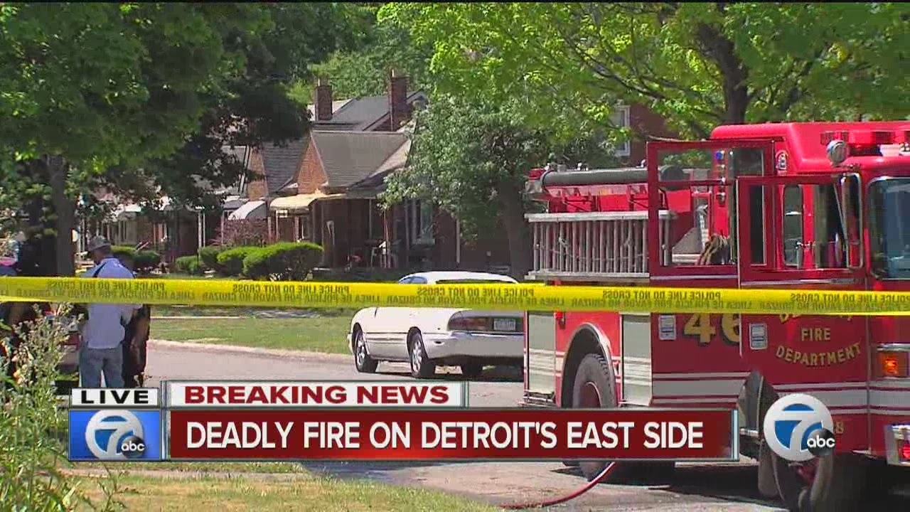 Deadly fire on Detroit's east side - YouTube