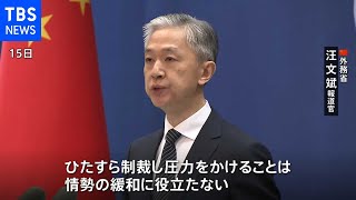 ウクライナ情勢めぐり中国政府「圧力は情勢緩和に役立たない」