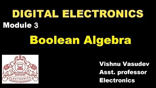 Boolean Algebra || Module 3