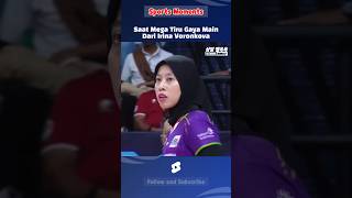 WOW‼️Saat Mega Tiru Gaya Main Voronkova⁉️#megawatihangestri #voronkova #proliga #voli #yeumhyeseon