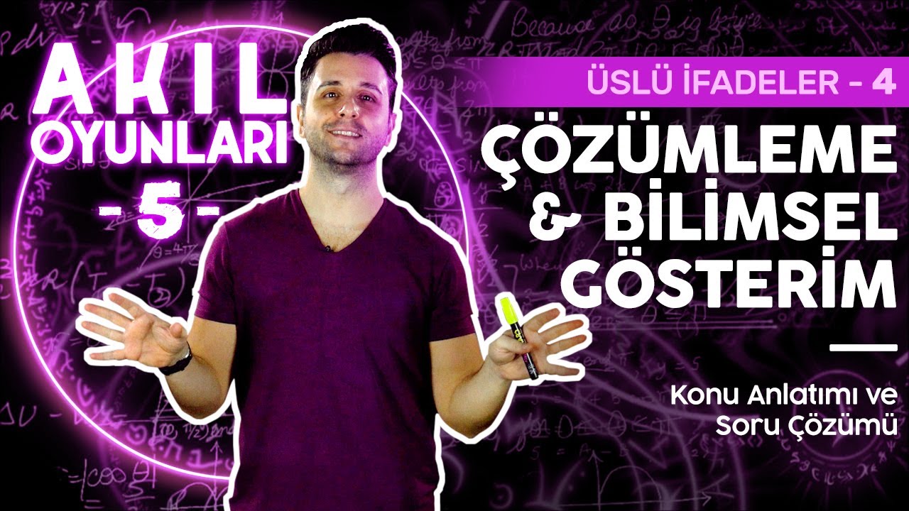 Ozan Alper ile 8. Sınıf Matematik: Üslü Sayılarda Bilimsel Gösterim | Lightboard Ders #5 #lgs2022
