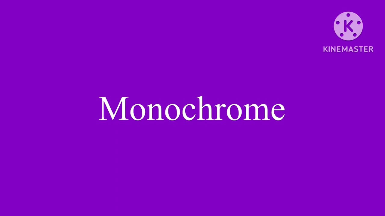 Monochrome sound effect