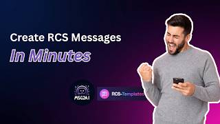 Create & Send RCS Messages in Minutes | RCS Templates Platform Demo