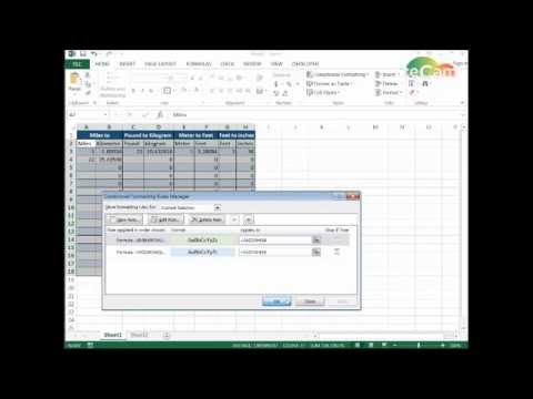 Excel Conversion Metrics