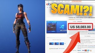 I found a SUPER RARE Fortnite account on eBay SCAM WARNING