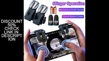 G21 Mobile Phone Game Trigger Gamepad Joystick 6-Finger Aim Shooting L1 R1 Key Button Game Fingertip
