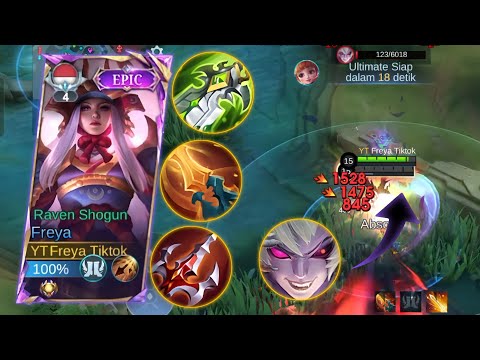 GAMEPLAY FREYA 20 KILL VS AGGRESSIVE DYRROTH ! HARD GAME FREYA FULL BUILD DAMAGE ! - MOBILE LEGENDS