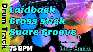 Slow Cross-Stick Drum Track | 75 BPM | Practice Backdrop for Musicians