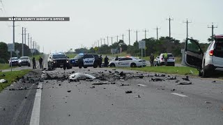 Wrong-way driver dead after 16-mile chase, fiery crash near Hobe Sound