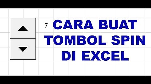 Cara Buat Tombol Spin di Excel