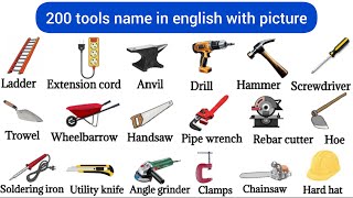 Tools Names | Tools in English | 200 Tools Vocabulary | English Vocabulary