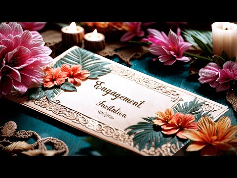 3D Engagement invitation video template