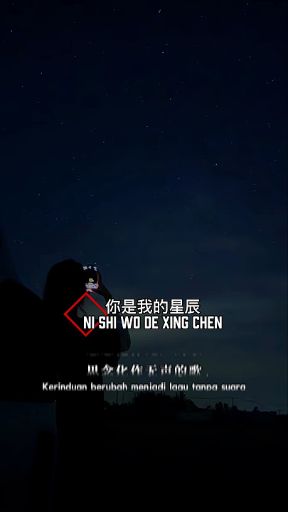 你是我的星辰 Ni shi wo de xing chen ( Kamulah bintang di langitku ) #你是我的星辰 #mandarinsong #music #lyrics