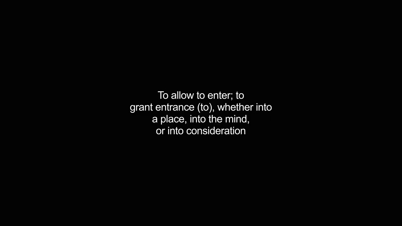 admitted video Dictionary meaning and pronunciation