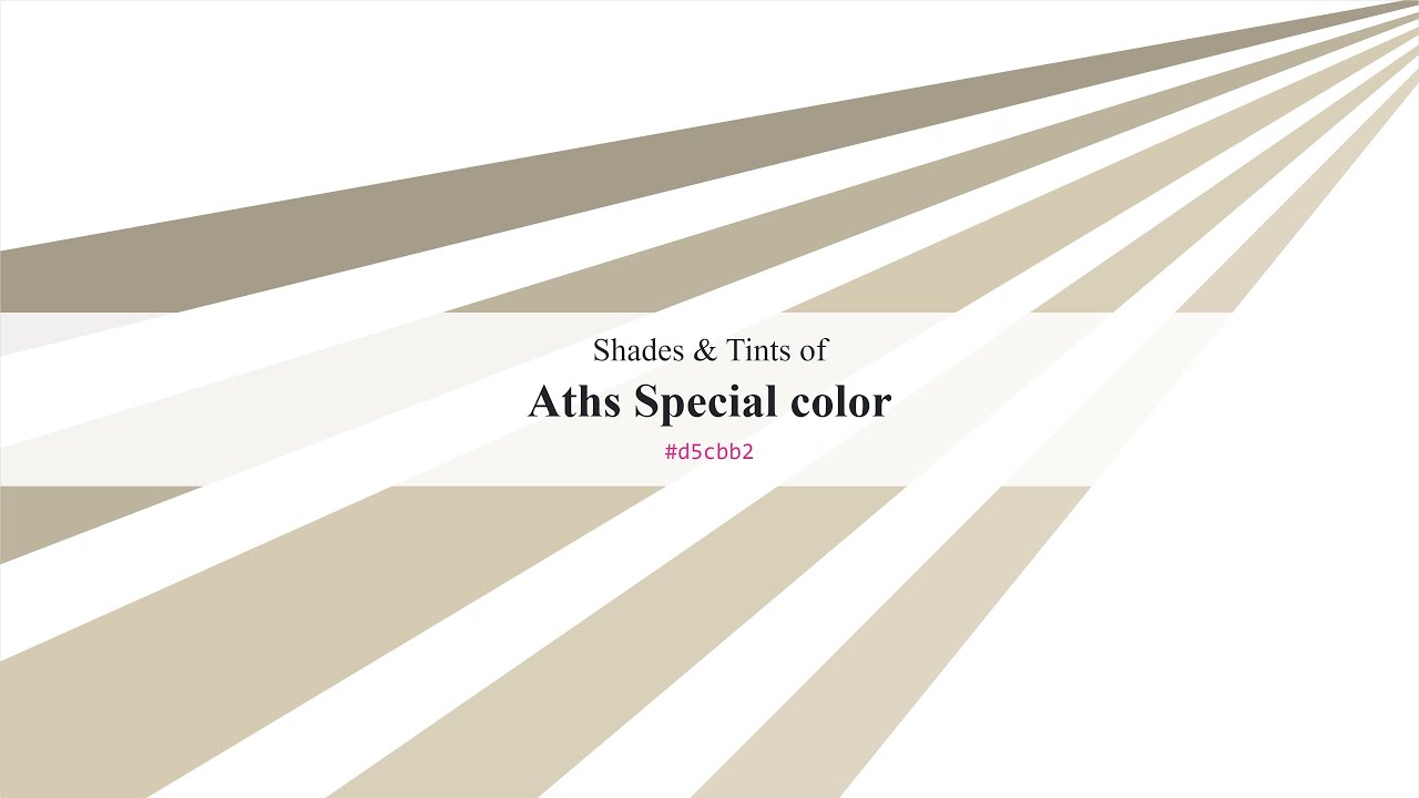 Shades & Tints of Aths Special color #d5cbb2 A Warm Yellow color # ...