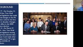 Webinar: Rights and Registration: Critical Updates on PA Voting Laws- 4.1.20