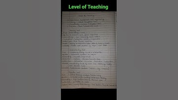 level of teaching #ugcnet #netjrf #notes #ugcnetpaper1 #netjrfpaper1