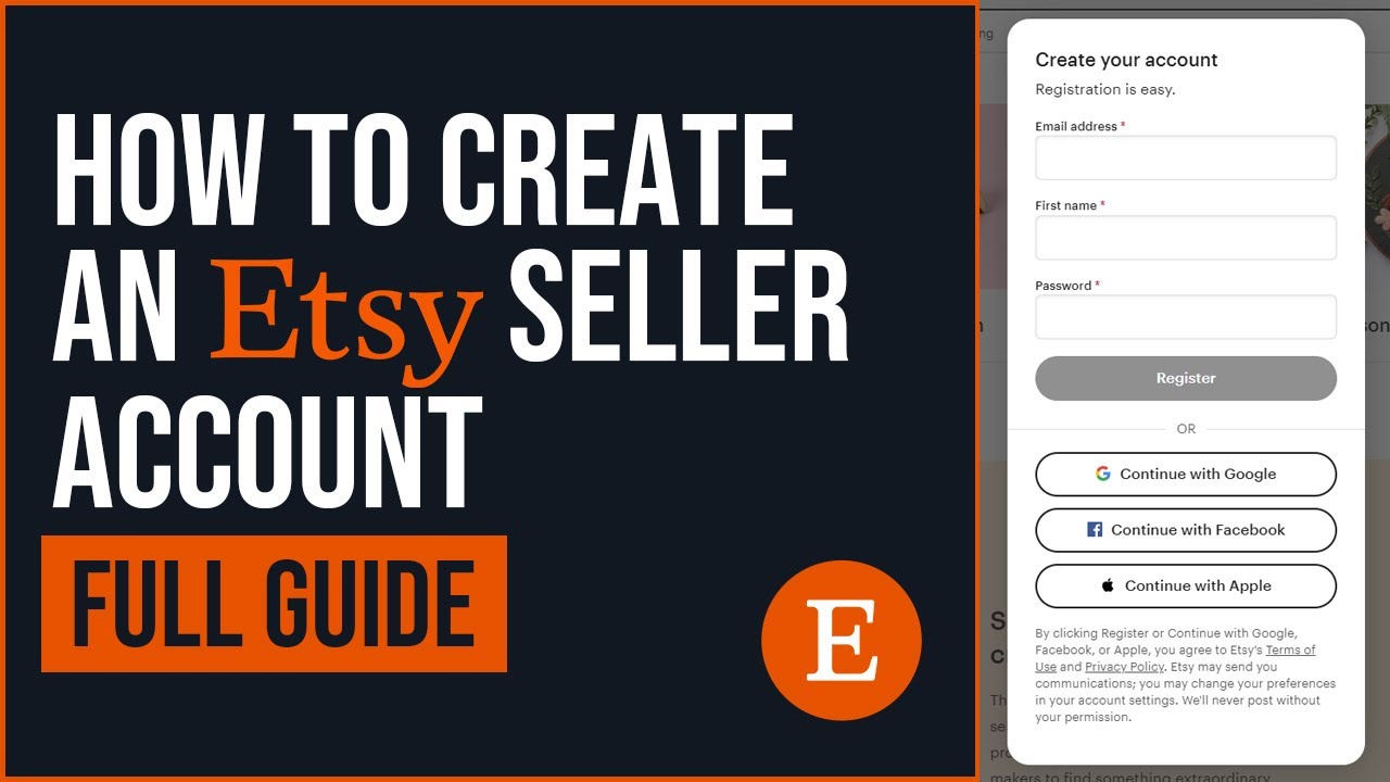 How To Create an Etsy Seller Account 2023 (FULL GUIDE) YouTube