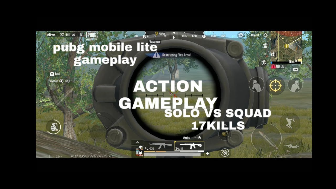 PUBG MOBILE LITE GAMEPLAY SOLO VS SQUAD 17 KILLS. - YouTube
