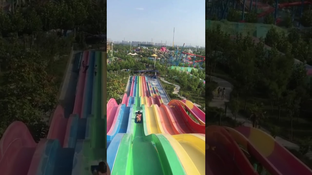 Rainbow Water Slide, Used in Water Park, Come And Get Some Fun Experience